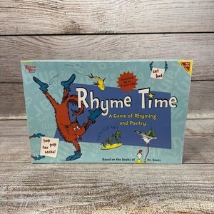 2004 Dr. Seuss Rhyme Time Board Game University Games The Cat in the Hat